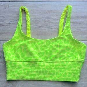 Beach Riot Lime Green Sports Bra